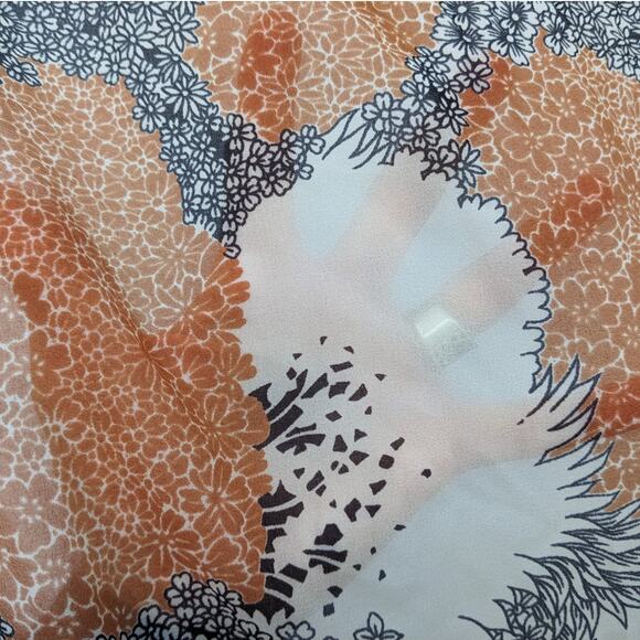 2.5+ Yards "Lady Hamilton" Sheer CHIFFON GEORGETTE CREPE Fabric Vintage 1960's - Picture 6 of 7